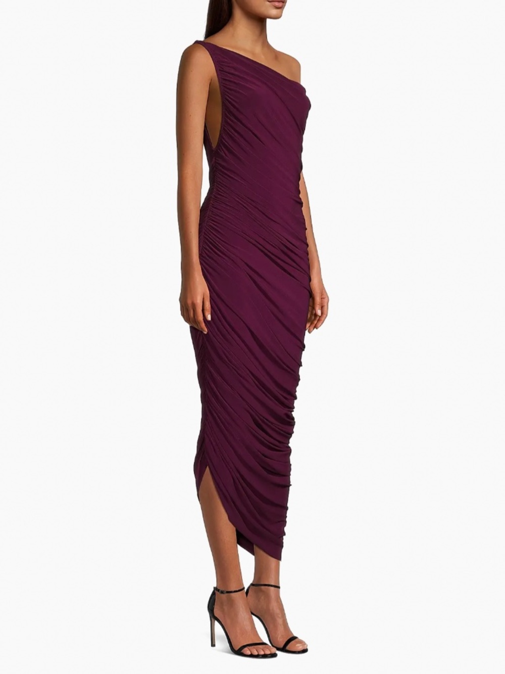 Norma Kamali Diana Gown in Plum NWT